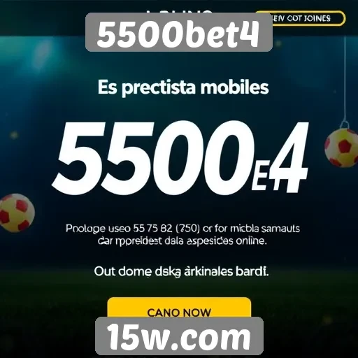 Promos e bônus oferecidos por 5500bet4